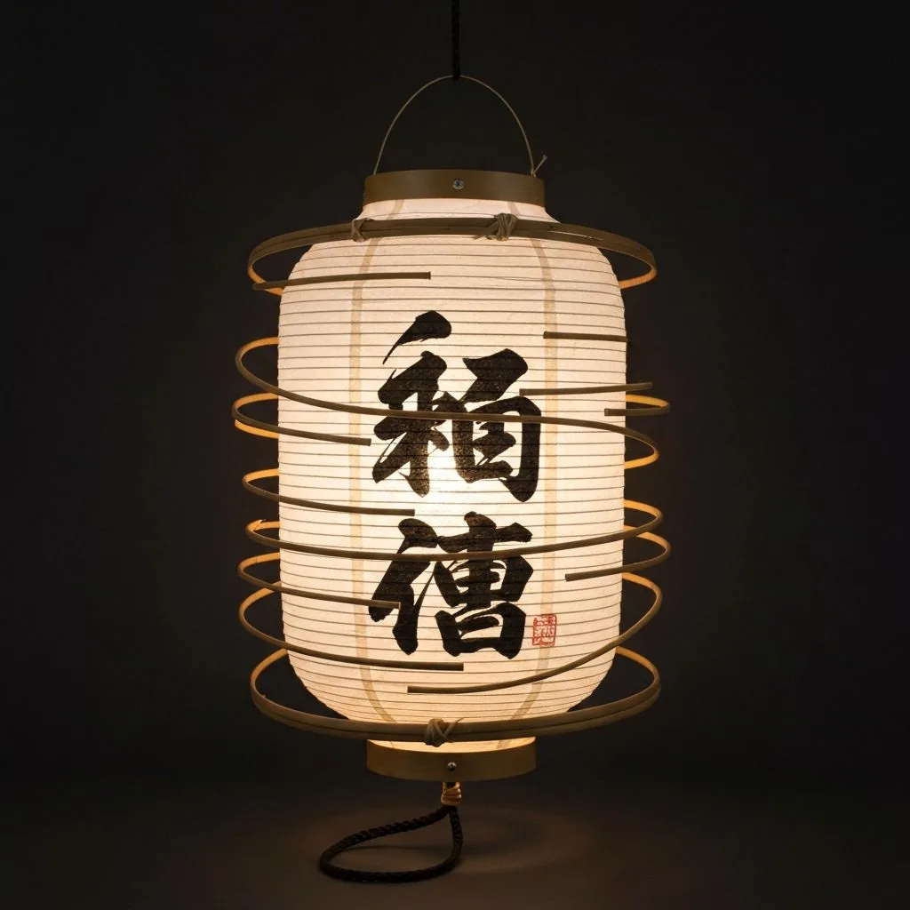 Traditional Edo-chochin paper lantern