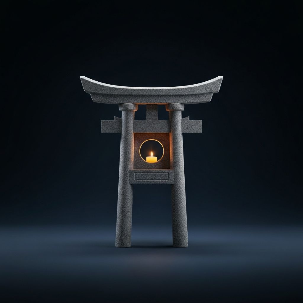 Yukimi-style stone garden tōrō lantern